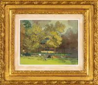 ‡ MARGARET GREEN (English 1925-2003) gouache on paper - entitled verso on Messum's Fine Art,