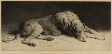 HERBERT DICKSEE (English 1862-1942) limited edition (125) etching - entitled, 'Waiting', signed