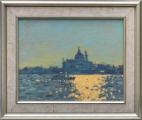 ‡ KEN HOWARD OBE RA (English 1932-2022) oil on board - entitled verso 'Redontere', signed, 18 x