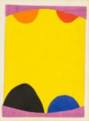 ‡ SIR TERRY FROST RA (English 1915-2003) collage - entitled, 'Yellow, Blue, Black, Red, Orange,