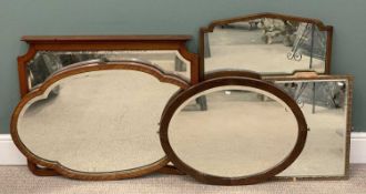 PLUS LOT 79 - GROUP OF WALL MIRRORS with the largest, 69 x 82cms Provenance: private collection