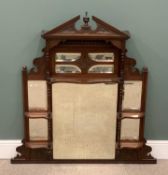 OFFERED WITH LOT 61 - OVERMANTEL SECTIONAL MIRROR, 126 (h) x 120 (w) x 16cms (d) Provenance: private