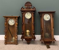THREE VIENNA WALL CLOCKS Provenance: private collection Conwy