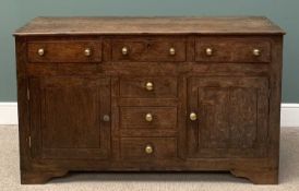 19TH CENTURY OAK WELSH DRESSER BASE, 89 (h) x 148 (w) x 49cms (d) Provenance: private collection
