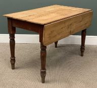 ANTIQUE PINE PEMBROKE TABLE, 76 (h) x 114 (w) x 69cms (d) Provenance: private collection Anglesey