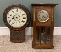 TWO WALL CLOCKS including R J Christianson, Oswestry Provenance: private collection Conwy
