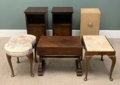 GROUP OF SMALL BEDROOM FURNITURE including bedside cabinets Provenance: private collection Conwy