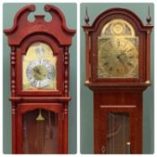 E.J. GOODFELLOW 'WADEBRIDGE' WESTMINSTER CHIME TEMPUS FUGIT MODERN LONGCASE CLOCK, 190 (h) x 48 (