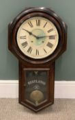 OFFERED WITH LOT 13 - 'REGULATOR' PENDULUM WALL CLOCK, 82 (h) x 43 (w) x 11cms (d) Provenance:
