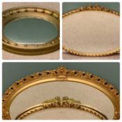 PLUS LOT 44 - GILT FRAME MIRRORS (3) including bobble convex mirror, 73 x 98cms the largest