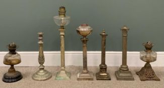 SIX VARIOUS OIL LAMPS Provenance: private collection Conwy