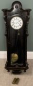 EBONISED VIENNA WALL CLOCK, 111cms (h) Provenance: private collection Berkshire