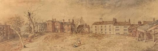 WILLIAM GAWIN HERDMAN (British 1805-1882) watercolour - titled verso 'View from Rupert Lane, Everton