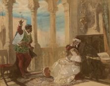 CARL LUDWIG FRIEDRICH BECKER (German 1820-1900) print - 'Othello Relating His Adventures to
