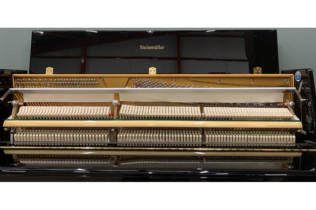 MODERN EBONISED PIANO being a fine, rarely used example, overstrung and by Steinmüller, 109 (h) x - Image 4 of 10
