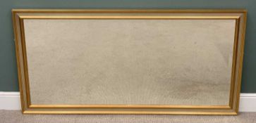 LARGE GILT FRAMED WALL MIRROR having bevelled glass, 90 x 180cms Provenance: private collection