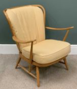 ERCOL WINDSOR EASY CHAIR with loose cushion back and seat, 81 (h) x 73 (w) x 50cms (d) Provenance: