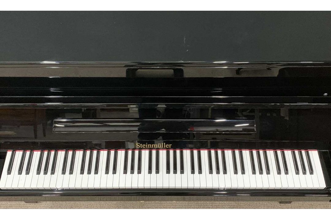 MODERN EBONISED PIANO being a fine, rarely used example, overstrung and by Steinmüller, 109 (h) x - Image 3 of 10