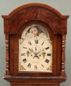 19TH CENTURY ANGLESEY LONGCASE CLOCK mahogany encased, having rolling moon dial to Owen Owen of