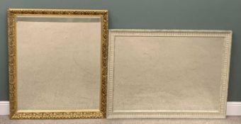 LARGE WALL MIRRORS to include a gilt framed, bevel glassed oval, 128 (h) x 105 (w) x 6cms (d) and