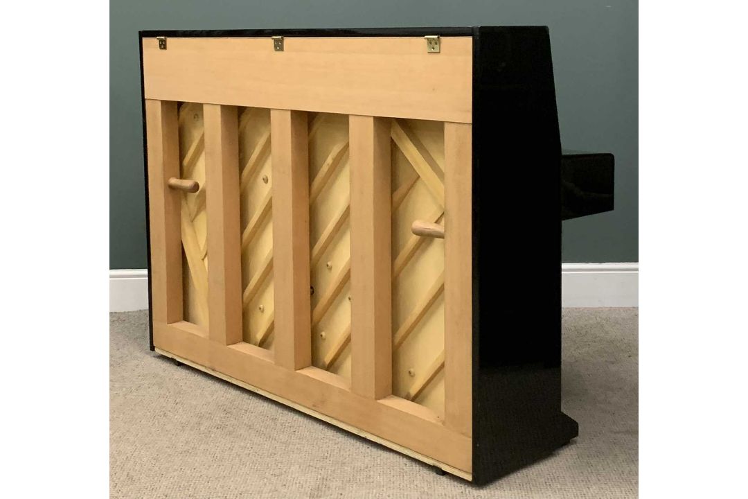 MODERN EBONISED PIANO being a fine, rarely used example, overstrung and by Steinmüller, 109 (h) x - Image 8 of 10