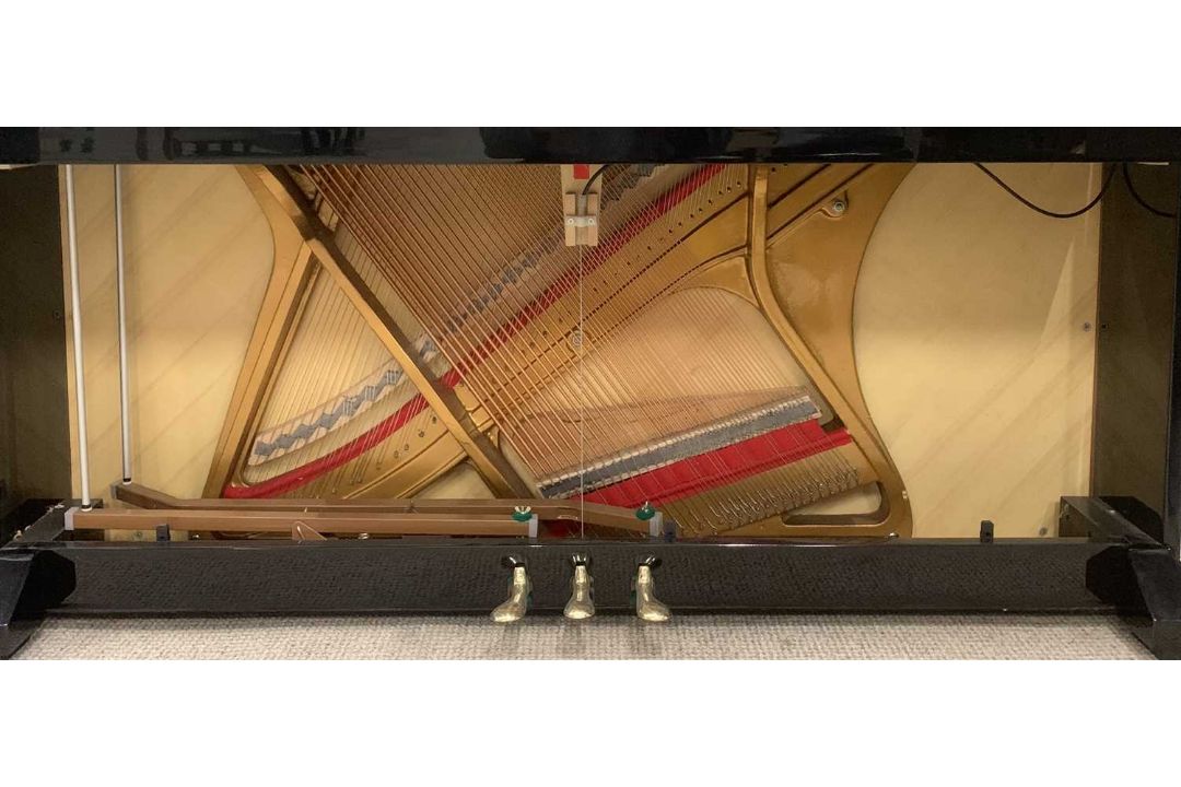 MODERN EBONISED PIANO being a fine, rarely used example, overstrung and by Steinmüller, 109 (h) x - Image 6 of 10