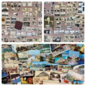 COLLECTION OF ANTIQUE/VINTAGE BLACK & WHITE PHOTOGRAPHS including album from 1930's, early racing