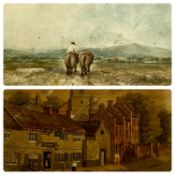 JOHN VARLEY (English 1778 - 1842) watercolour - 'Painted on the spot 1826', 16 x 22cms, town scene