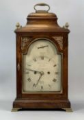 RIVERS & SON CORNHILL LONDON, a late George III mahogany bell top bracket clock with brass folding