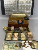 GOOD COLLECTION OF BRITISH PRE-DECIMAL COINS including silver crowns, thruppences, sixpences,