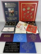 EIGHT ROYAL MINT PROOF COINAGE SETS, 1970, 1971, 1977, 1980, 1982, 1984, 1987 and 1991 and Her