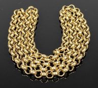 9CT GOLD CURB LINK CHAIN, 58cms (l), 32gms Provenance: private collection Conwy