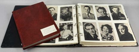 COLLECTION OF AUTOGRAPHS/FACSIMILE AUTOGRAPHS, in various formats, mainly actors/actresses, 1930's