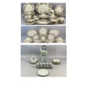 BRITISH PORCELAIN TABLEWARE, 20th century, Wedgwood 'Hathaway Rose' pattern dinner and tea