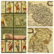 ROBERT MORDEN two antique maps - Westmorland and the Riding of Yorkshire 1695, 36 x 41cms and an