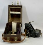 VINTAGE A.M BUBBLE SEXTANT IXA GB/218 in Bakelite case with leather strap Provenance: private