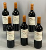 LES TERRASSES DE SAINT CHRISTOPHE SANT MILLION GRANDE CRU 2014, six bottles, 75cl, 14% vol.