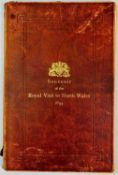 RARE VICTORIAN LEATHER BOUND SOUVENIR VOLUME OF 'THE VISIT OF THE ROYAL HIGHNESSES, THE PRINCE &