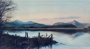 ROB PIERCY limited edition (327/500) print - 'Snowdon and Cnicht', signed, titled and numbered in