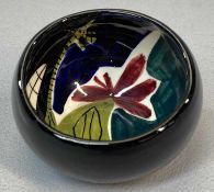 STAVANGERFLINT OF NORWAY ART POTTERY BOWL, mid 20th century, painted with a cockerel, printed
