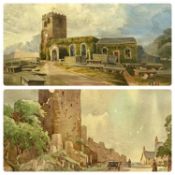 JOHN HAROLD BLAKELEY (English 1887 - 1978) watercolour - 'In old Conway, N. Wales', 34 x 43cms