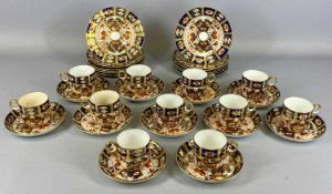 DAVENPORT 'IMARI' TEA SERVICE, 2614, comprising twelve side plates, eleven cups and eleven saucers