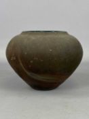 MARTIN EVERSON-DAVIS (English b.1964) raku pottery - vase with spatter decoration to the interior,