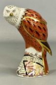 ROYAL CROWN DERBY 'RED KITE' PAPERWEIGHT with gold stopper, printed mark in red, boxed Provenance: