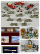 MIXED ORNAMENTAL ITEMS to include Franklin Mint horse, Art sculpture, treen, minerals etc, together