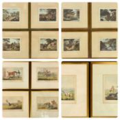 VARIOUS SPORTING ARTISTS including set of six coloured engravings after Henry Alken 'Hare Coursing',