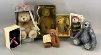 LIMITED EDITION COLLECTORS BEARS including Gund 1997 collectors bear in box, Aurora 100th