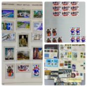 SCHAUBEK STAMP ALBUM OF GREAT BRITAIN STAMPS, Queen Victoria onwards, along with loose leaf album of