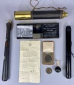 GROUP OF MIXED COLLECTABLES including LMSR national emergency medal (1937) in case, Taff Vale