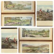 THOMAS SUTHERLAND (1735-1838) four coloured engravings - 'Grouse Shooting' published Ackermann,